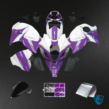 Suzuki GSXR1300 (1999-2007) purple, white & Black Injection - Custom ABS Fairing Kit