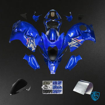 Suzuki GSXR1300 (1999-2007) Gloss Blue & Black Injection - MERGEment Motorcycle Fairings Kit