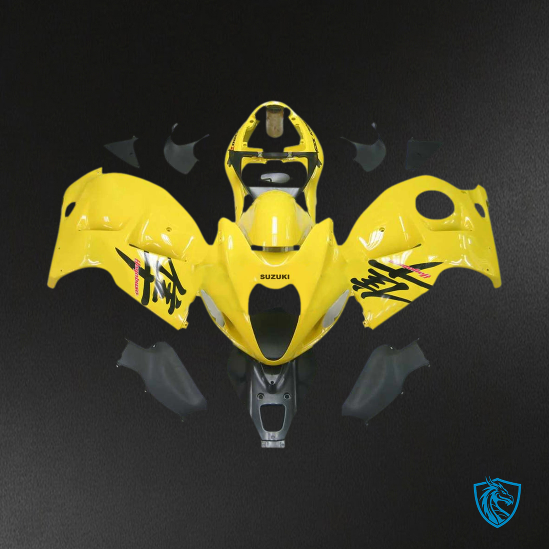 Suzuki GSXR1300 (1999-2007) Yellow & Black Injection - Custom ABS Fairing Kit