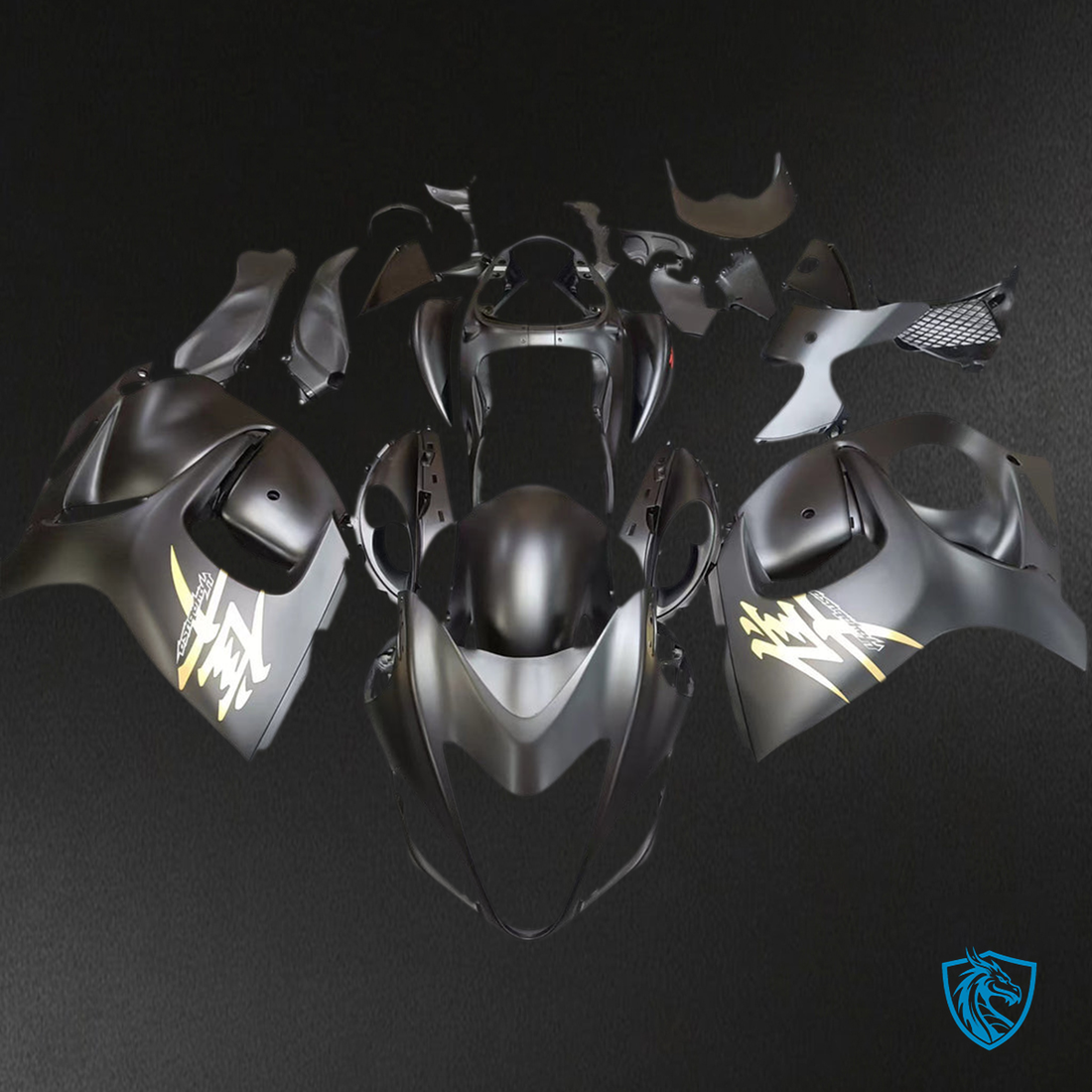 Suzuki GSXR1300 (2008-2020) Gloss Black Injection - Custom ABS Fairing Kit