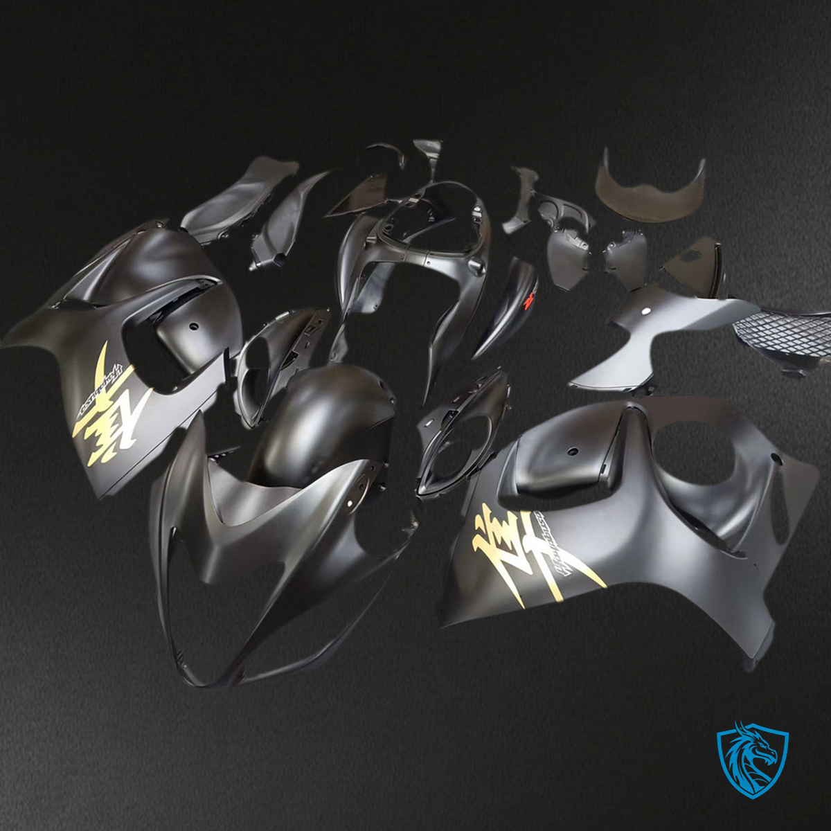 Suzuki GSXR1300 (2008-2020) Gloss Black Injection - Custom ABS Fairing Kit