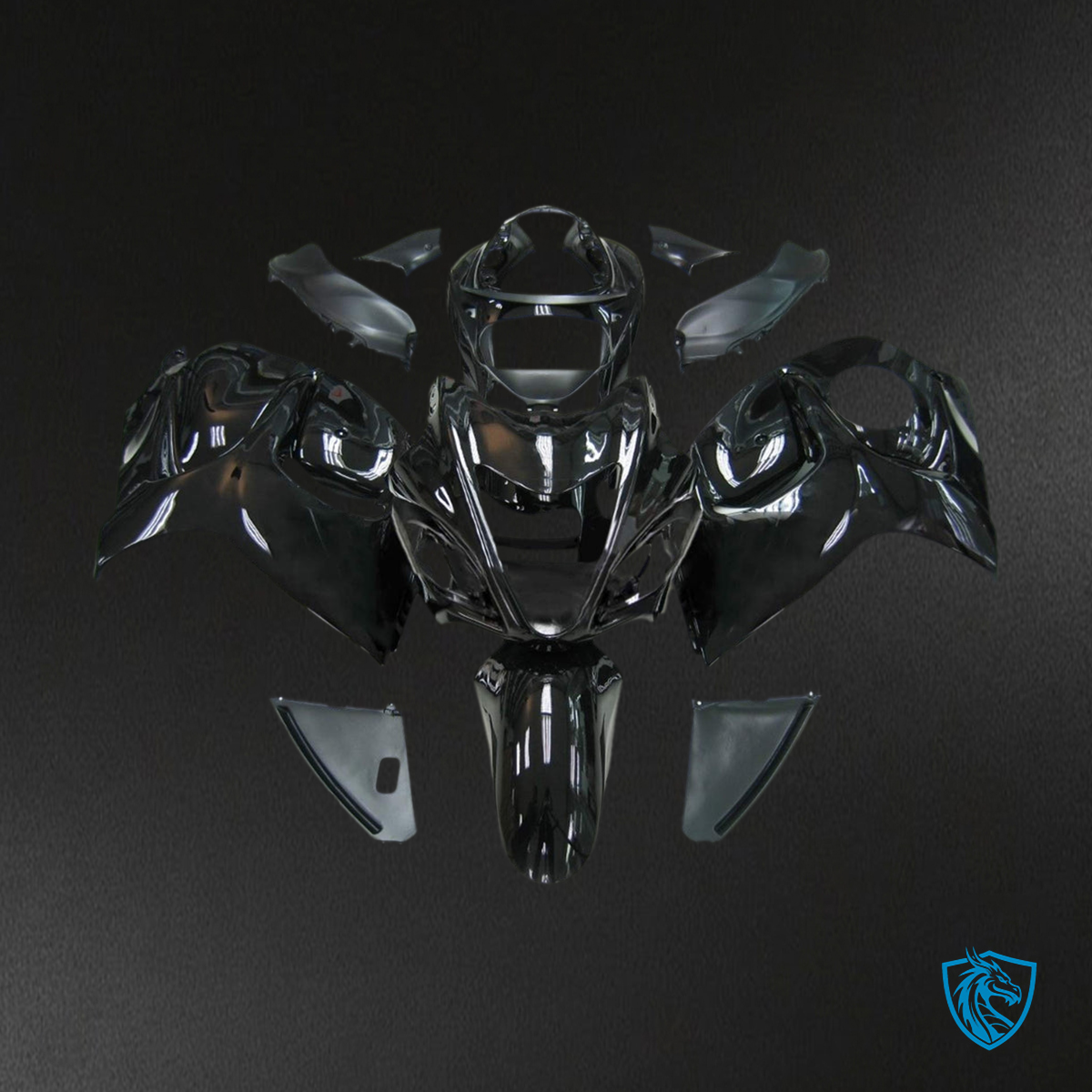 Suzuki GSXR1300 (2008-2020) Gloss Black Injection - MERGEment Motorcycle Fairings Kit