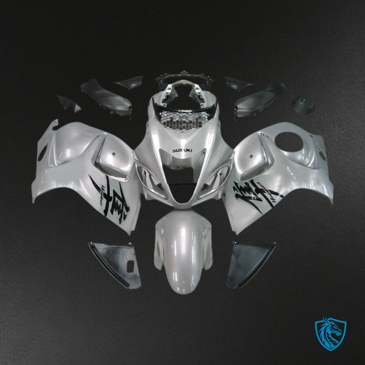 Suzuki GSXR1300 (2008-2020) Silver & Gray Injection - MERGEment Motorcycle Fairings Kit