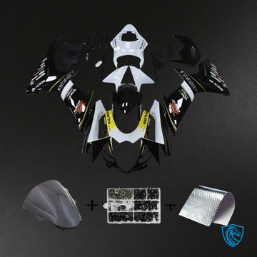 Suzuki K11 GSXR 600-750 (2011-2025) Black & White - Fairing Kit