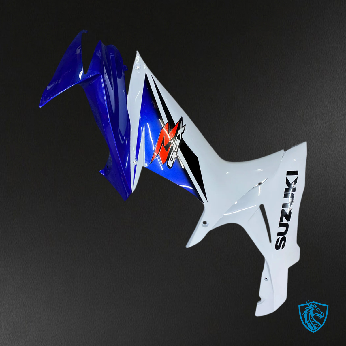 Suzuki K11 GSXR 600-750 (2011-2025) Blue & White Style 1 - Fairing Kit