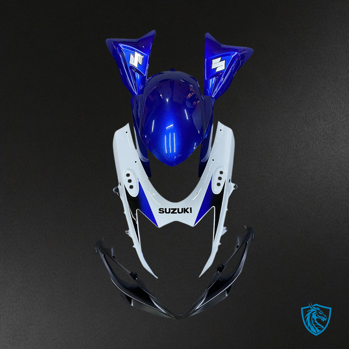 Suzuki K11 GSXR 600-750 (2011-2025) Blue & White Style 1 - Fairing Kit