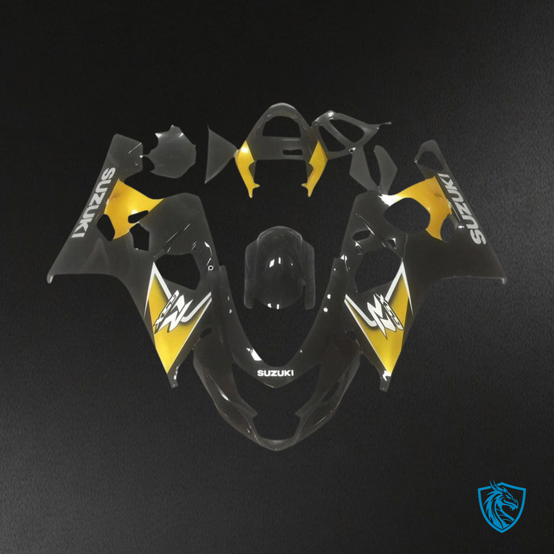 Suzuki K4 GSXR 600-750 (2004-2005) Black & Gold - Fairing Kit