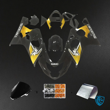 Suzuki K4 GSXR 600-750 (2004-2005) Black & Gold - Fairing Kit