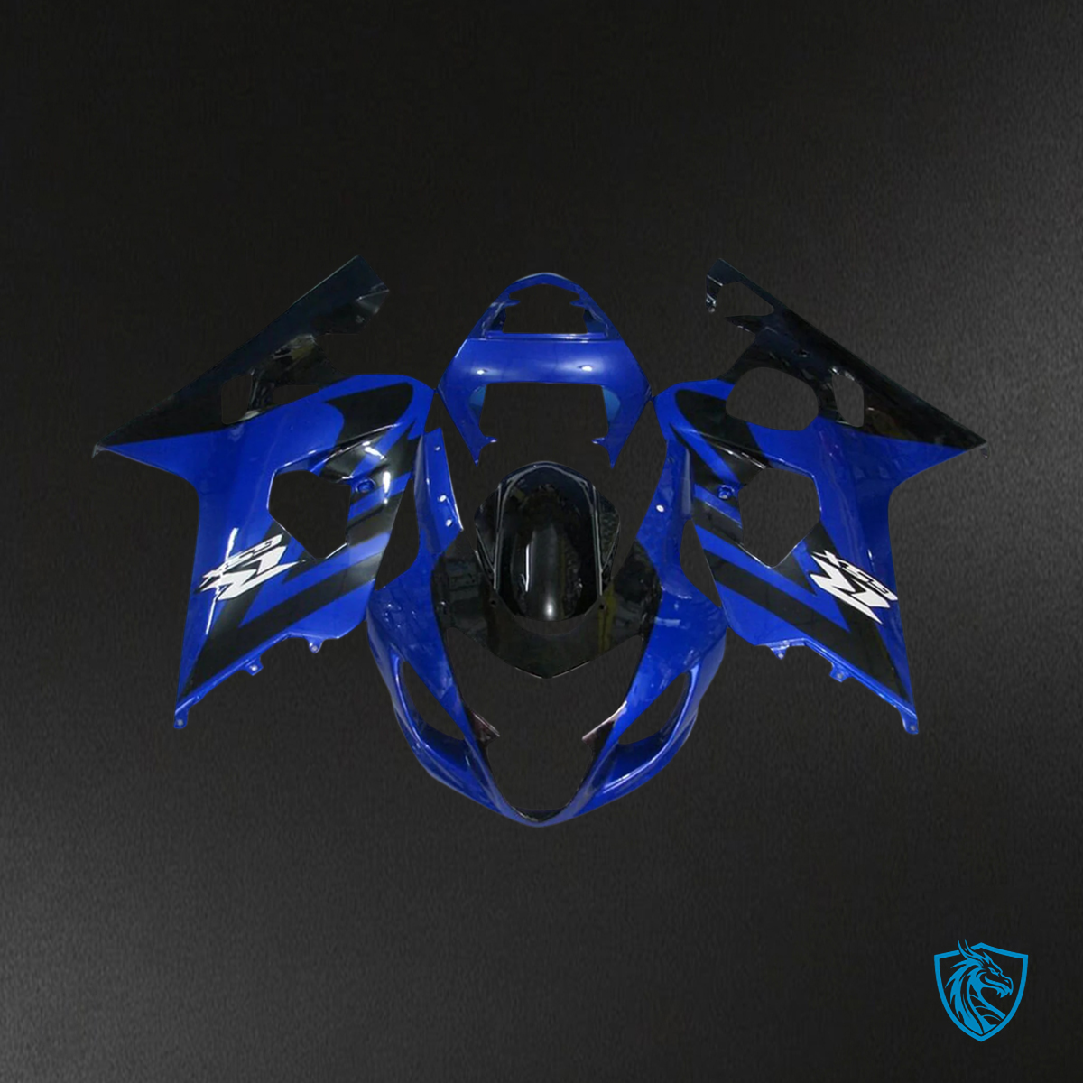 Suzuki K4 GSXR 600-750 (2004-2005) Blue & Black Style 3 - Fairing Kit