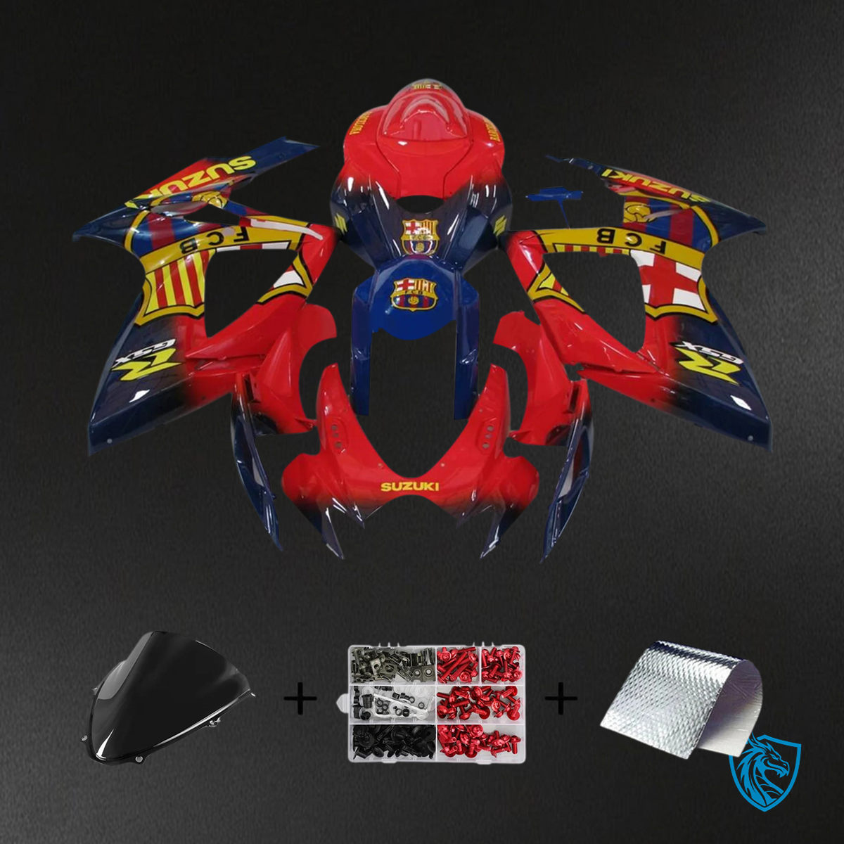 Suzuki K6 GSXR 600-750 (2006-2007) Red & Yellow - Fairing Kit