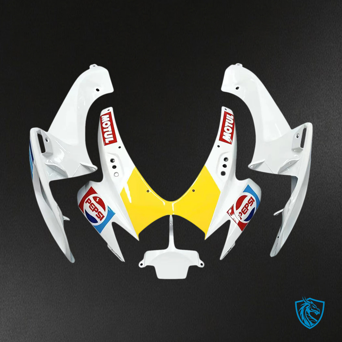 Suzuki K6 GSXR 600-750 (2006-2007) White with Red - Fairing Kit
