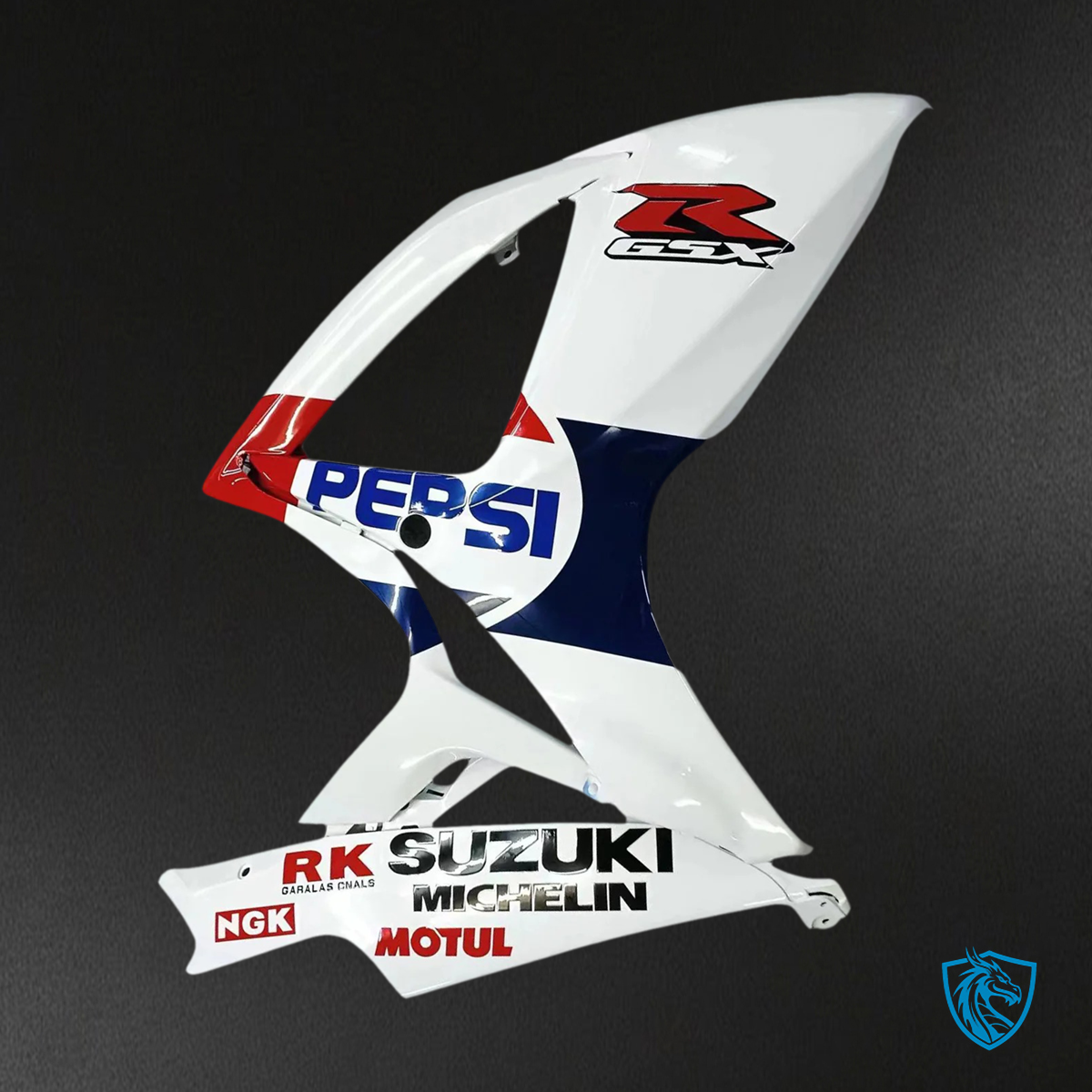 Suzuki K6 GSXR 600-750 (2006-2007) White with Red - Fairing Kit