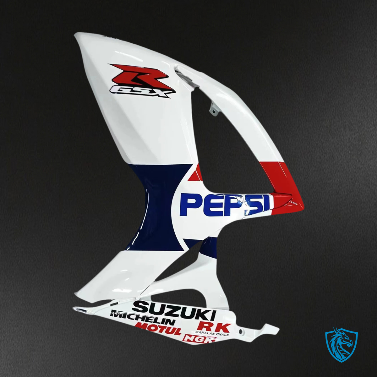 Suzuki K6 GSXR 600-750 (2006-2007) White with Red - Fairing Kit