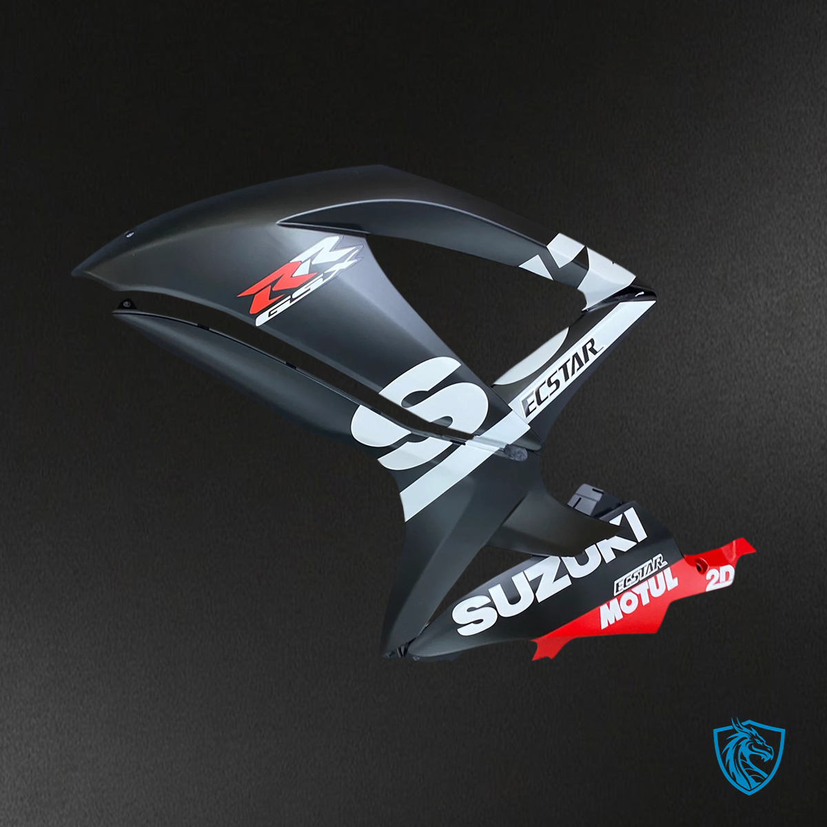 Suzuki K8 GSXR 600-750 (2008-2010) Black & Red - Fairing Kit