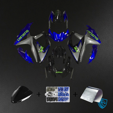 Suzuki K8 GSXR 600-750 (2008-2010) Gray & Blue - Fairing Kit