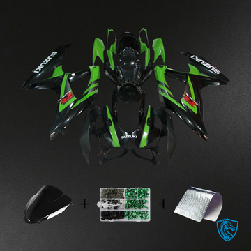 Suzuki K8 GSXR 600-750 (2008-2010) Green & Black - Fairing Kit