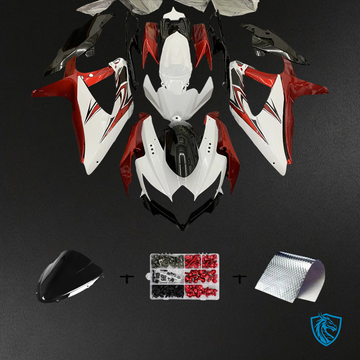 Suzuki K8 GSXR 600-750 (2008-2010) Red & White - Fairing Kit