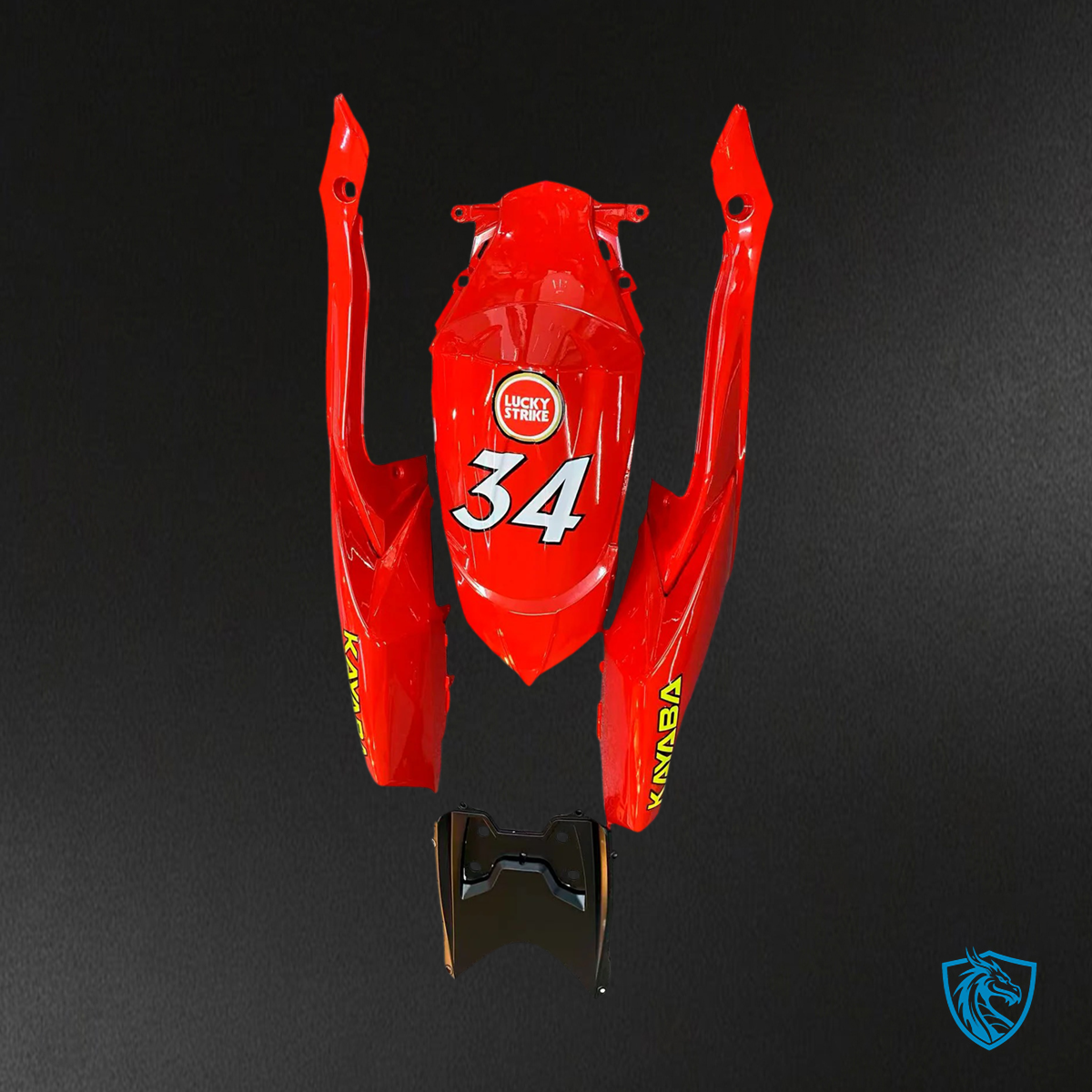 Suzuki K8 GSXR 600-750 (2008-2010) White and Red - Fairing Kit