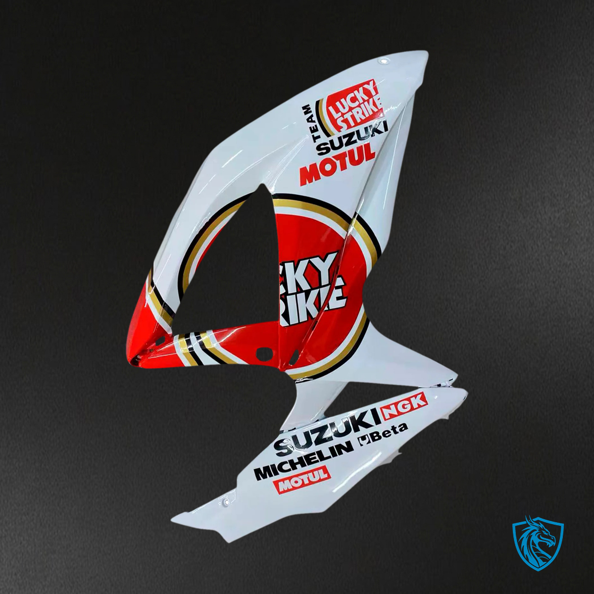 Suzuki K8 GSXR 600-750 (2008-2010) White and Red - Fairing Kit