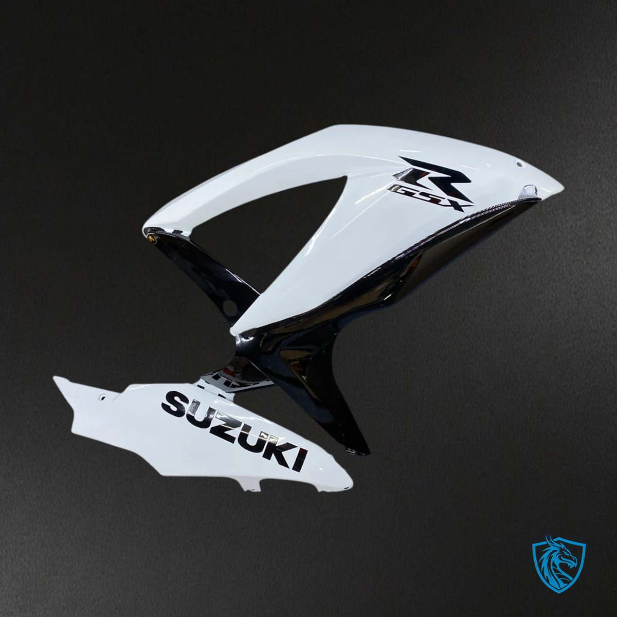 Suzuki K8 GSXR 600-750 (2008-2010) White & Black - Fairing Kit