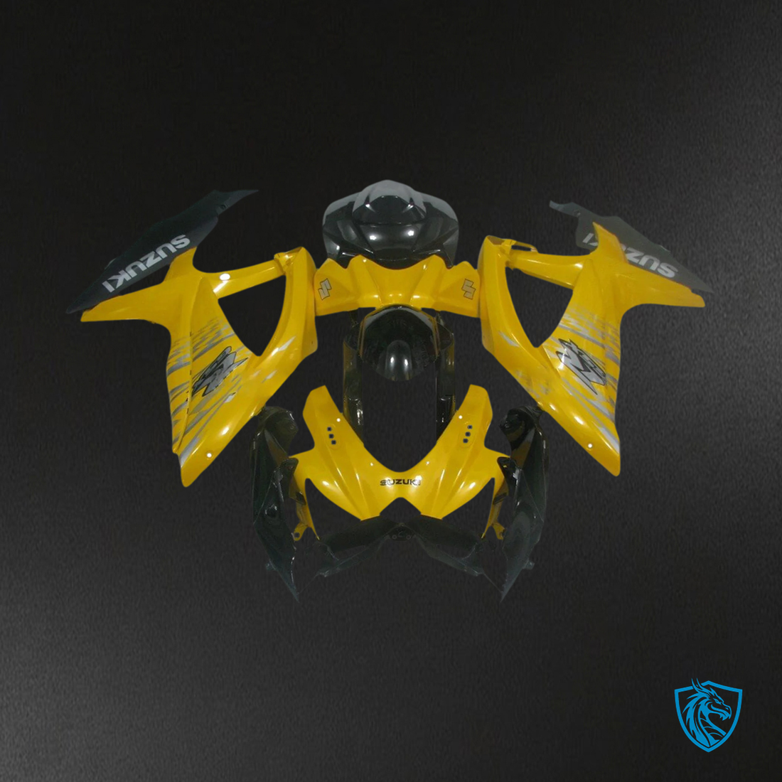 Suzuki K8 GSXR 600-750 (2008-2010) Yellow & Black - Fairing Kit