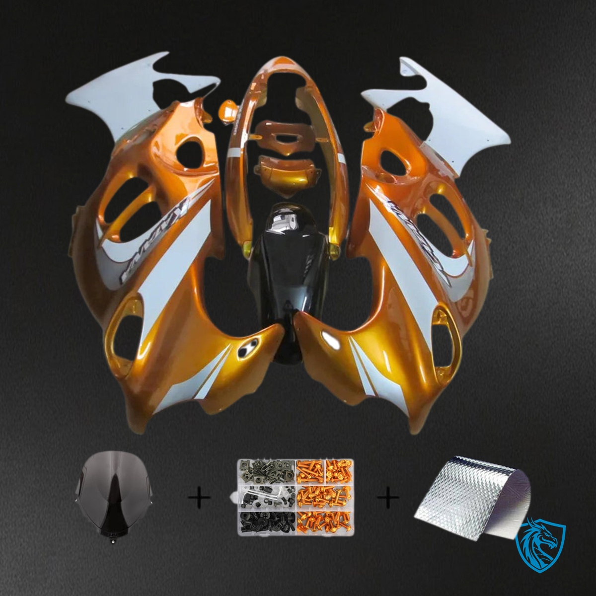 Suzuki GSX600F/750F (1998-2006) Orange & White  Fairing Kit | ABS Bodywork