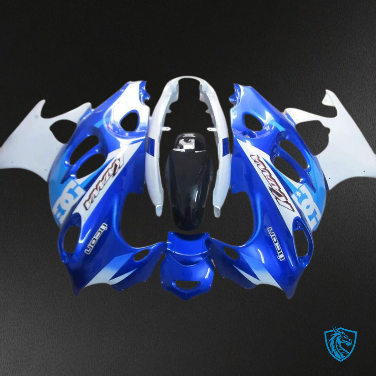 Suzuki GSX600F/750F (1998-2006) Blue & White - Custom ABS Fairing Kit