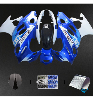 Suzuki GSX600F/750F (1998-2006) Blue & White - Custom ABS Fairing Kit