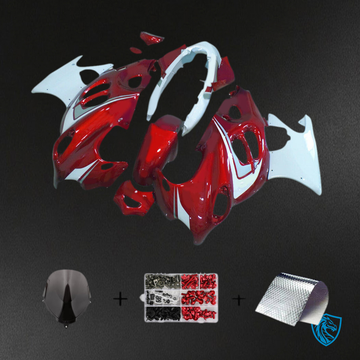 Suzuki GSX600F/750F (1998-2006) White & Red - MERGEment Motorcycle Fairings Kit