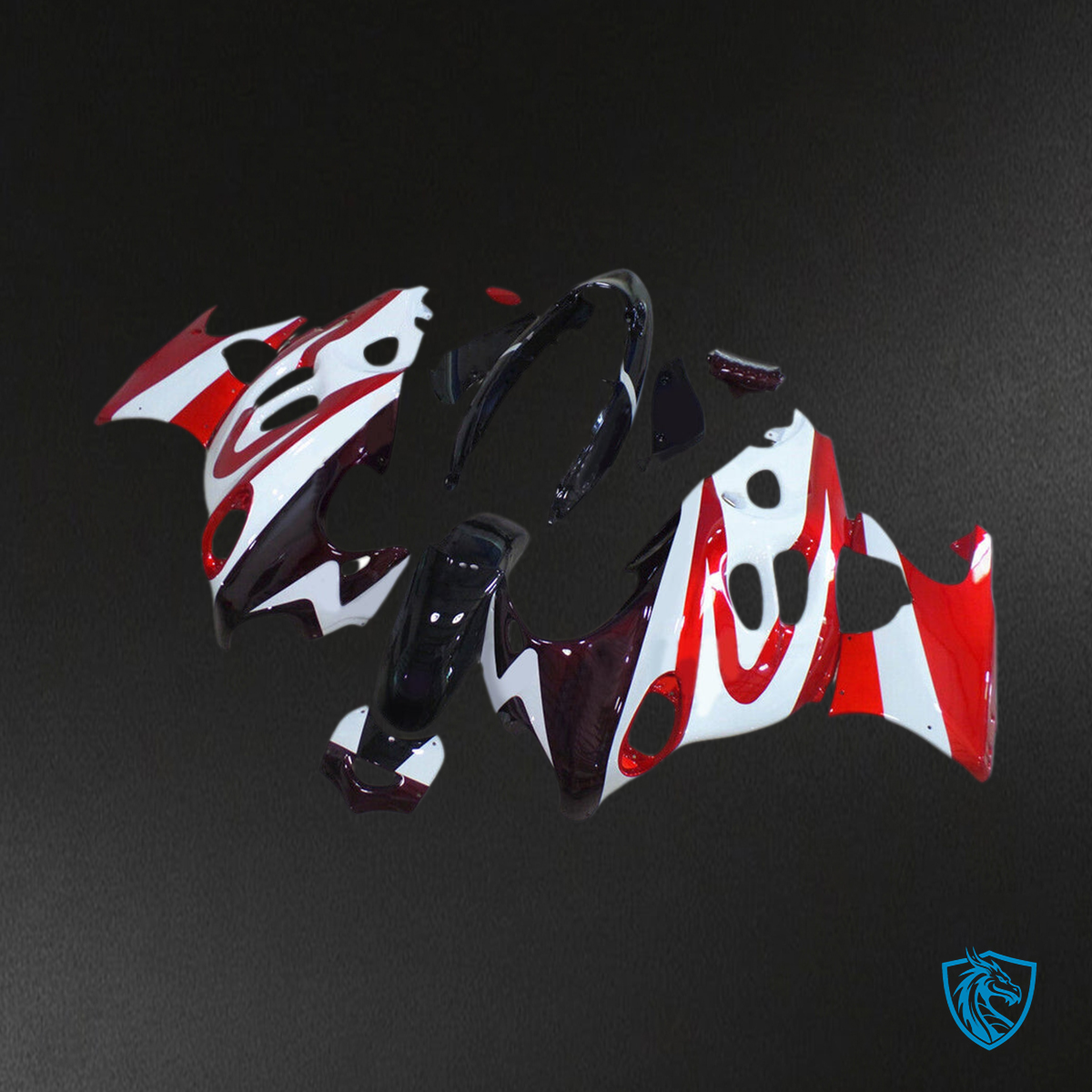 Suzuki GSX600F/750F (1998-2006) Red, White & Black Fairing Kit | ABS Bodywork