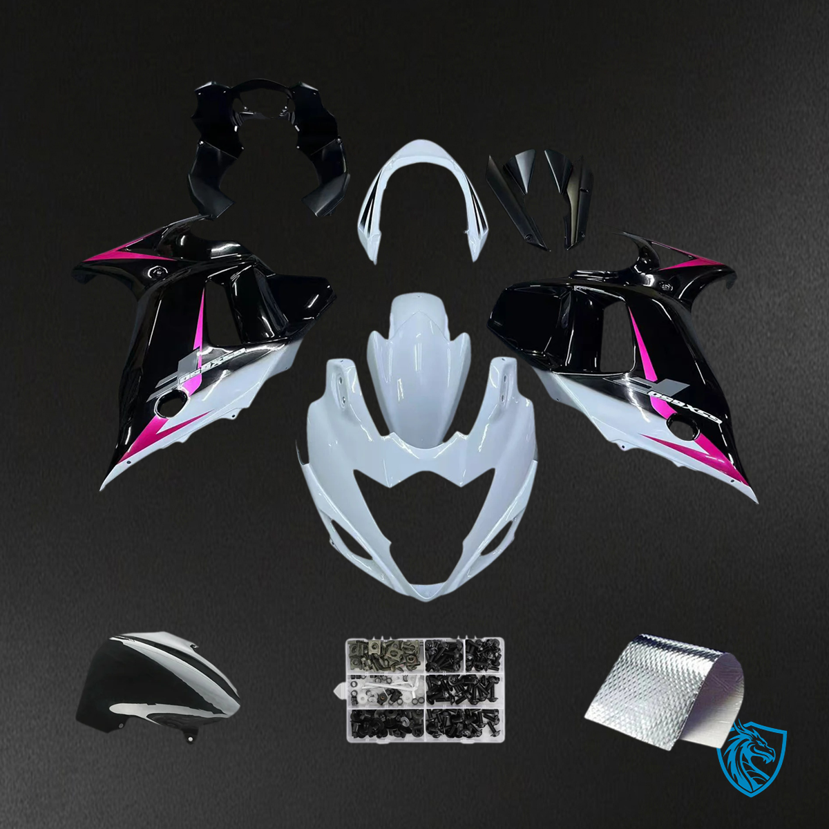 Suzuki Katana GSX650F (2008-2013) Black & Pink - Fairing Kit