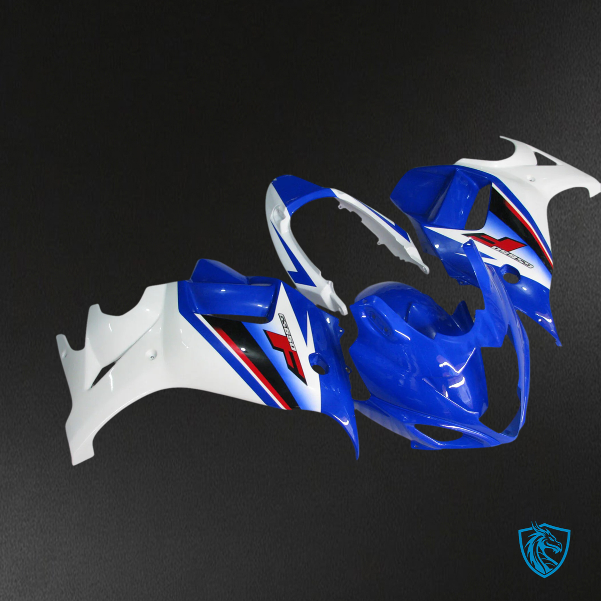 Suzuki Katana GSX650F (2008-2013) Blue & White - Fairing Kit
