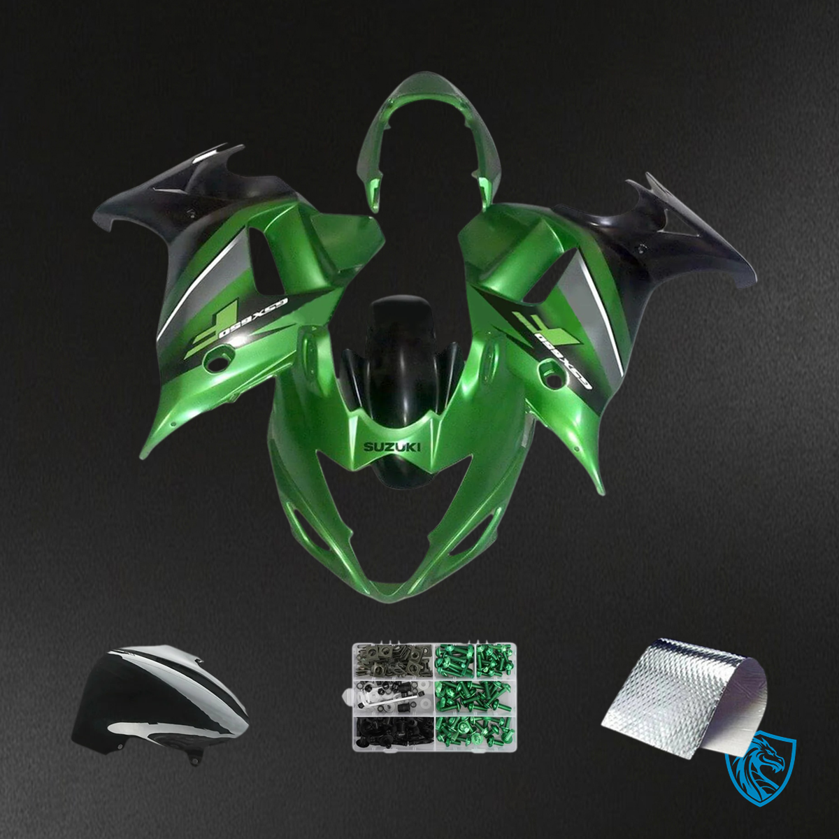 Suzuki Katana GSX650F (2008-2013) Green & Black - Fairing Kit