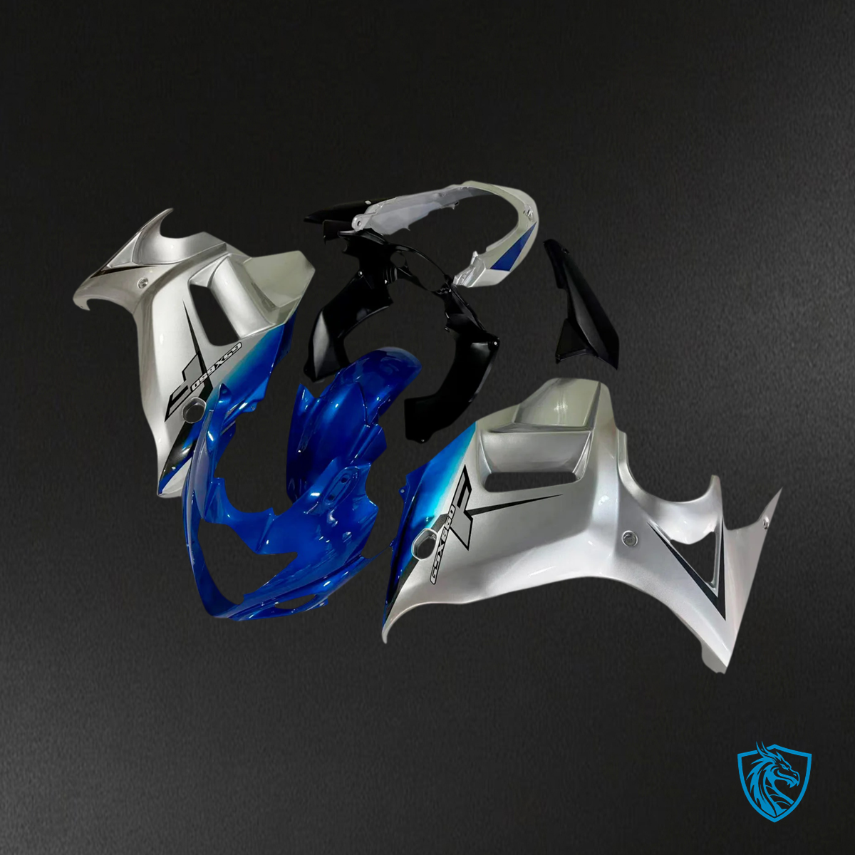 Suzuki Katana GSX650F (2008-2013) Silver & Blue - Fairing Kit
