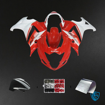 Suzuki Katana GSX650F (2008-2013) White & Red - Fairing Kit