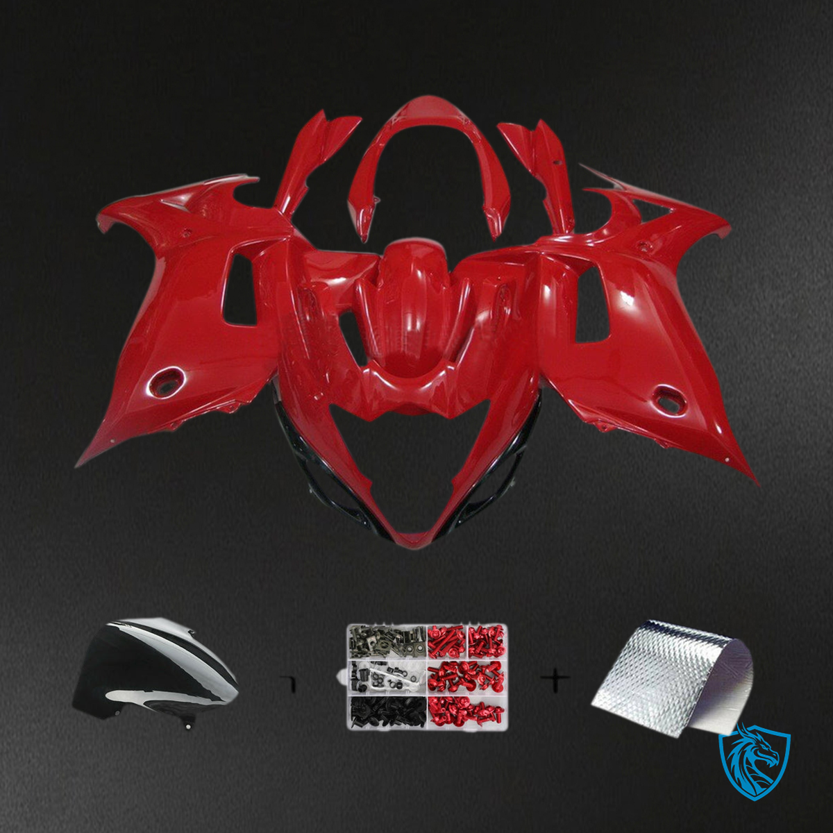 Suzuki GSX650F Katana (2008-2013) Gloss Red Injection Fairing Kit | ABS Bodywork