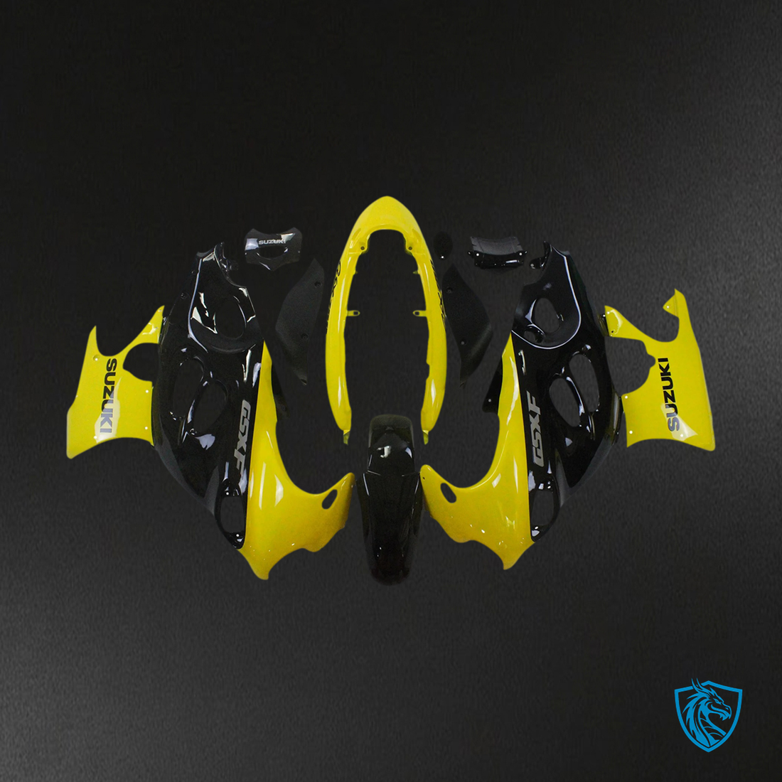 Suzuki Katana GSXF 600-750 (2003-2006) Black & Yellow - Fairing Kit