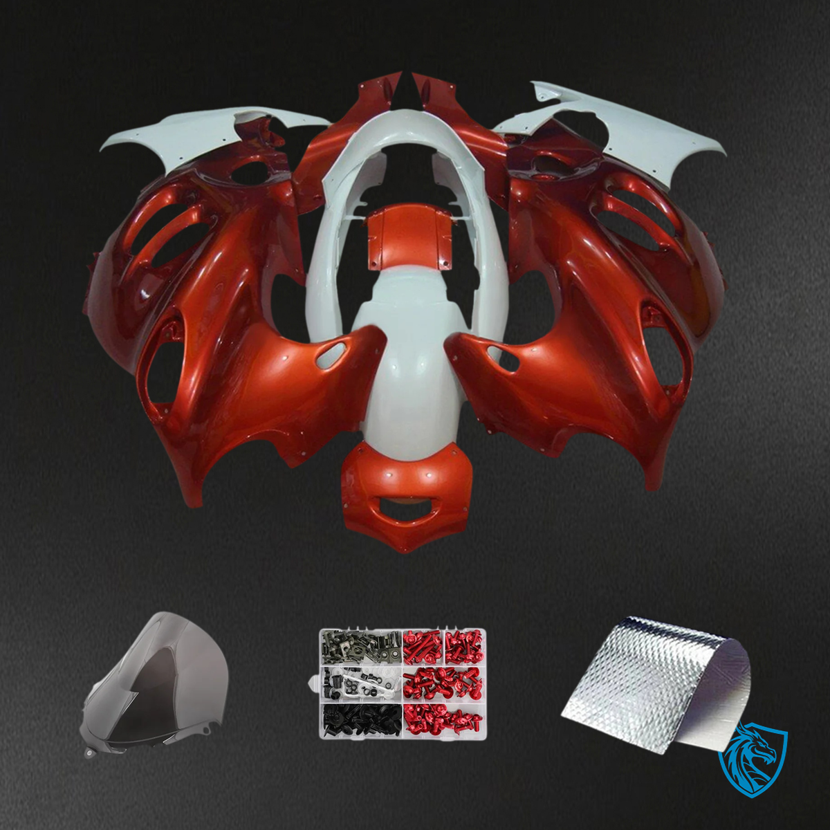 Suzuki Katana GSXF 600-750 (2003-2006) Orange & Red - Fairing Kit