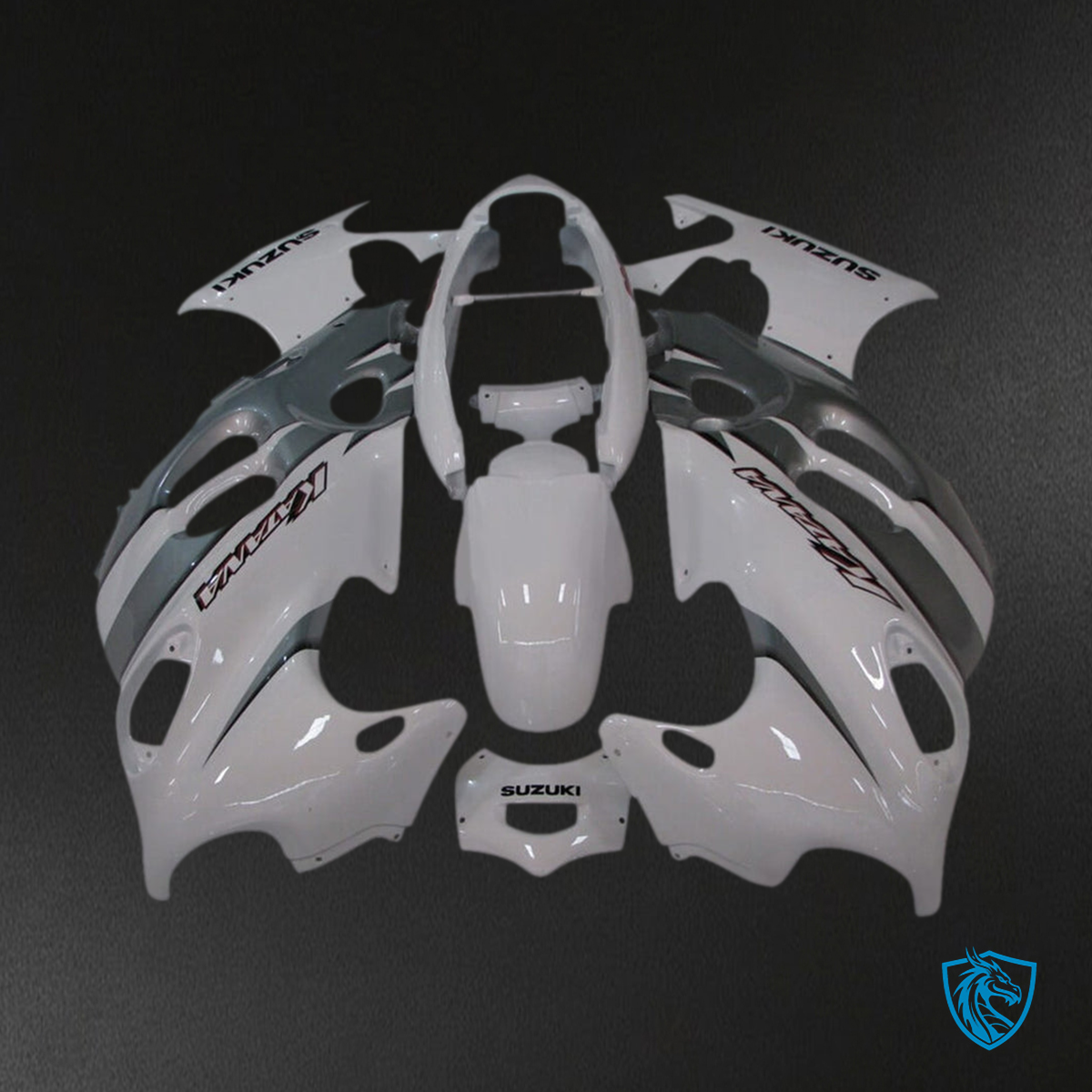 Suzuki GSXF600/750 (1998-2006) Gloss White Fairing Kit - Aftermarket ABS Bodywork