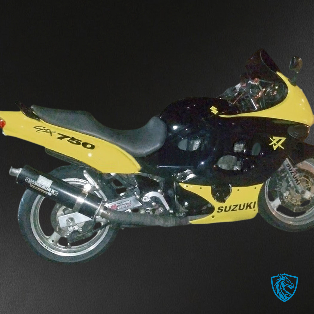 Suzuki GSXF600/750 (1998-2006) Yellow & Gloss Black - MERGEment Motorcycle Fairings Kit