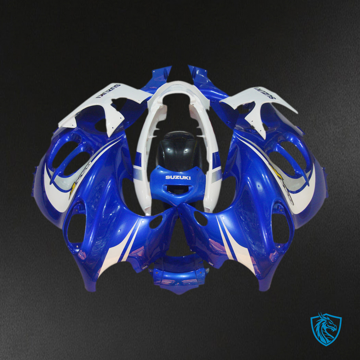 Suzuki GSX600F/750F (1998-2006) Gloss Blue & White Fairing Kit | ABS Bodywork