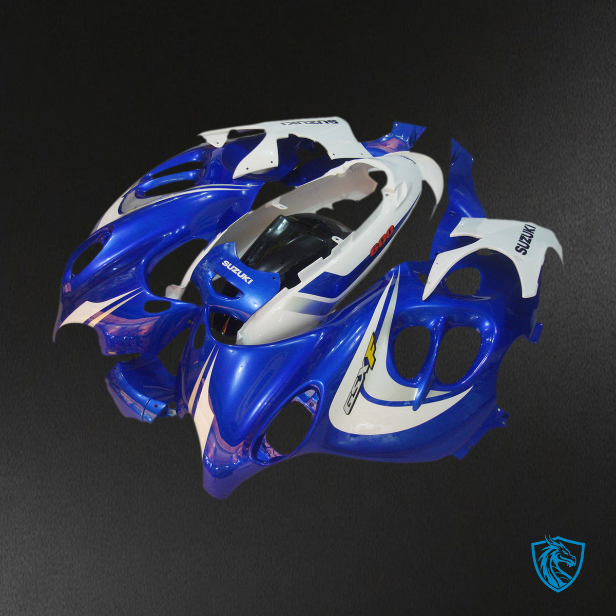 Suzuki GSX600F/750F (1998-2006) Gloss Blue & White Fairing Kit | ABS Bodywork