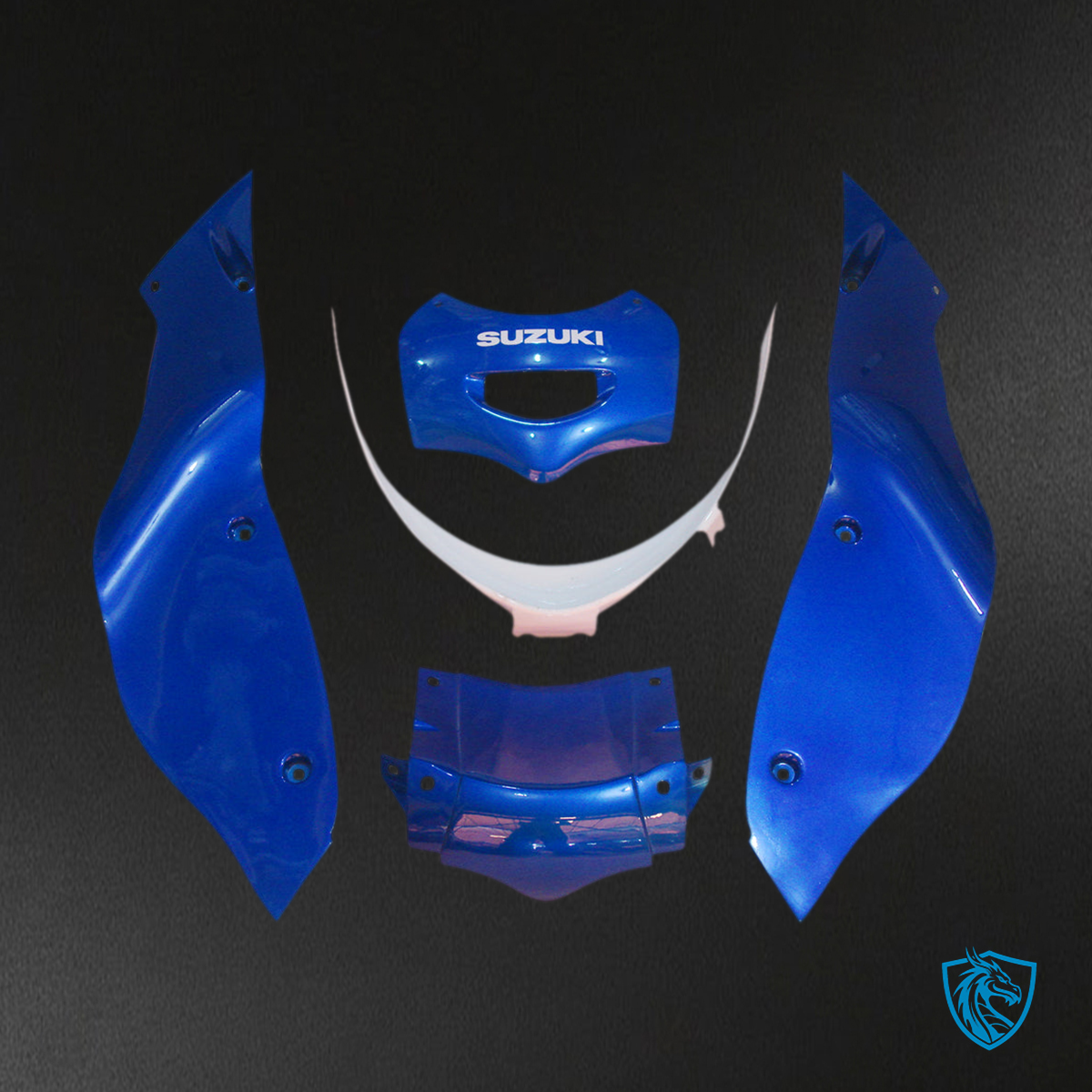 Suzuki GSX600F/750F (1998-2006) Gloss Blue & White Fairing Kit | ABS Bodywork