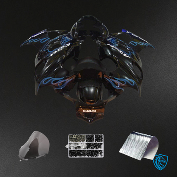 Suzuki GSX600F/750F (1998-2006) Blue & Black - Custom ABS Fairing Kit