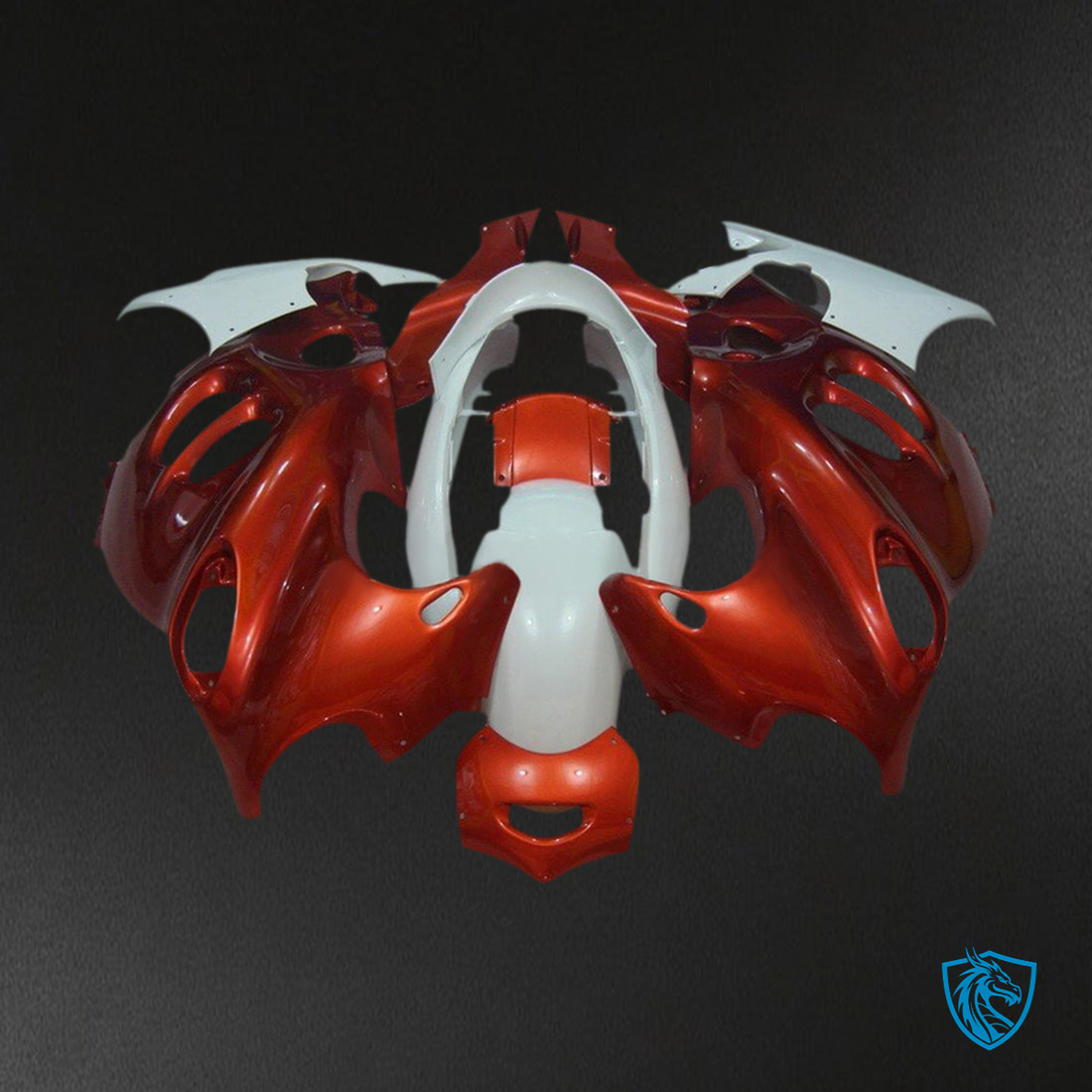 Suzuki GSX600F/750F (1998-2006) Red & White Fairing Kit - Aftermarket ABS Bodywork