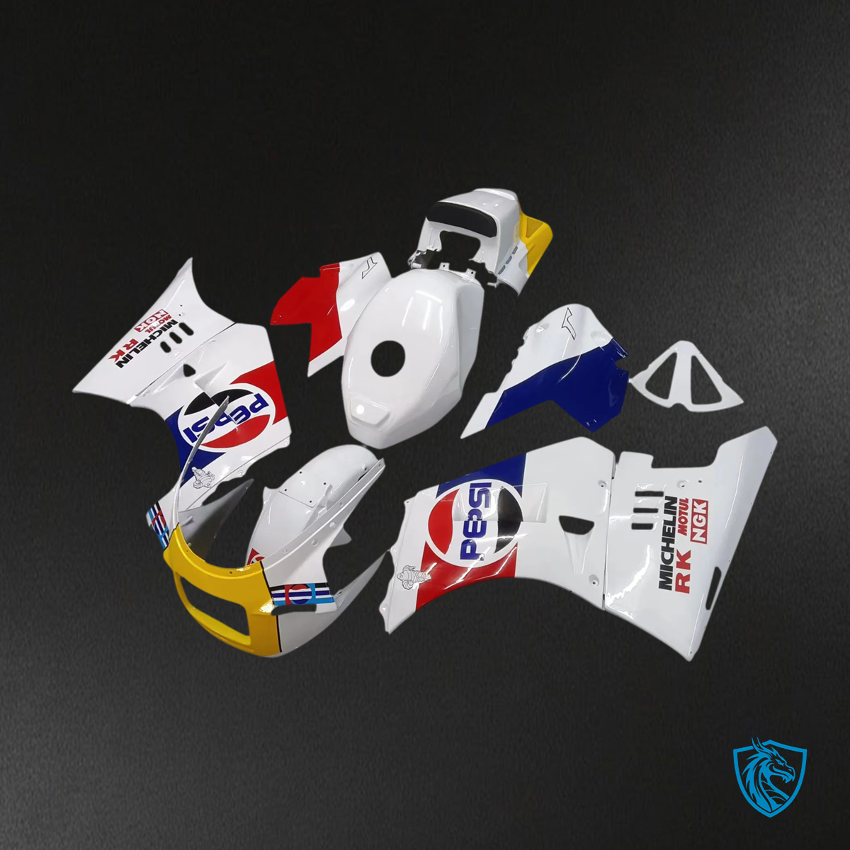 Suzuki RG500 RG400 (1984-1987) Gamma Red & Blue - Fairing Kit