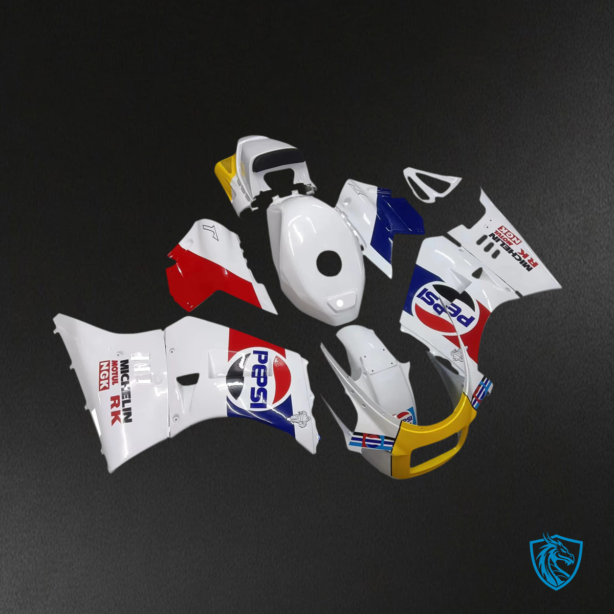 Suzuki RG500 RG400 (1984-1987) Gamma Red & Blue - Fairing Kit