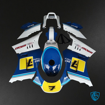 Suzuki RG500 RG400 (1984-1987) Gamma Yellow & Blue 7 - Fairing Kit
