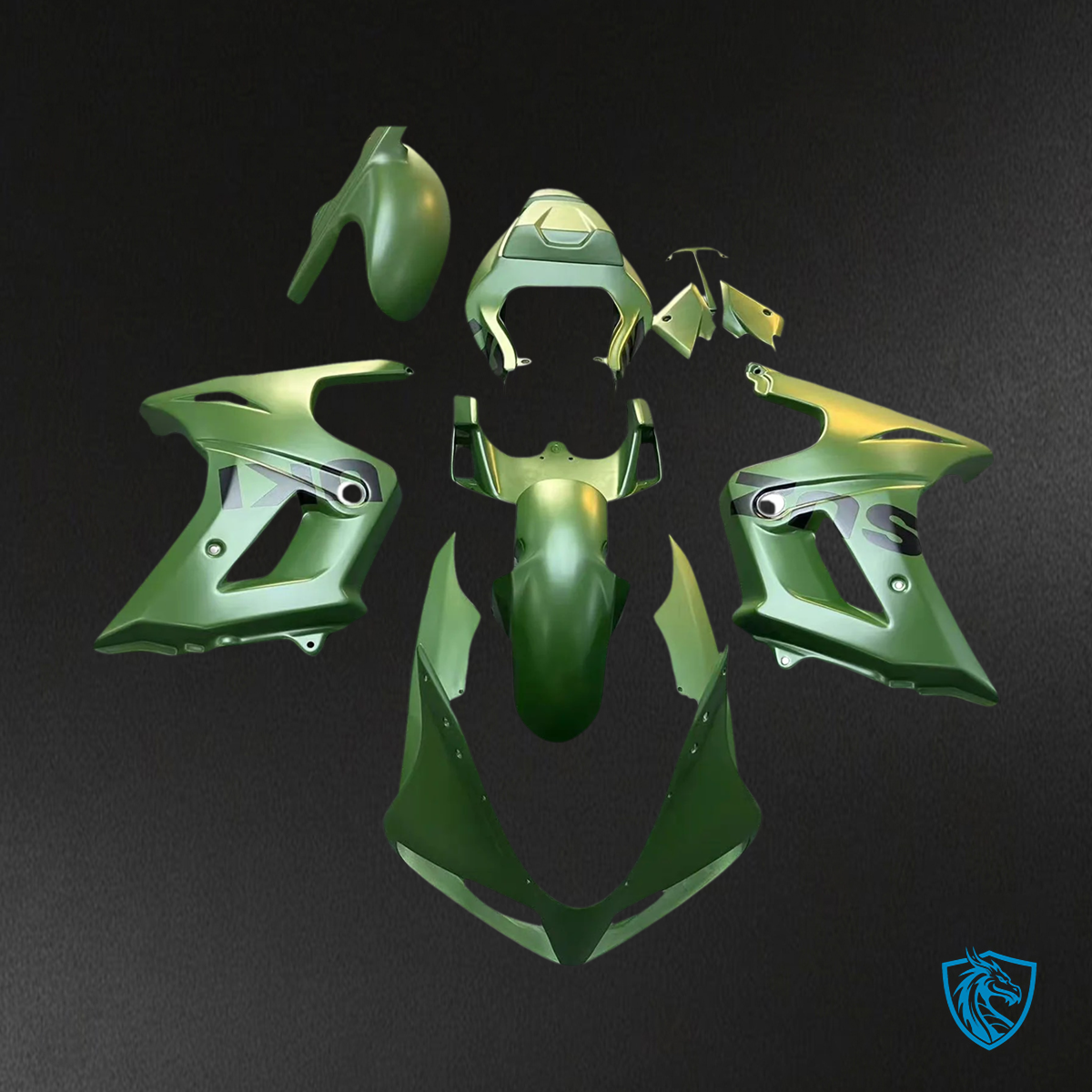 Suzuki SV650 (2003-2011) Matt Green - Fairing Kit