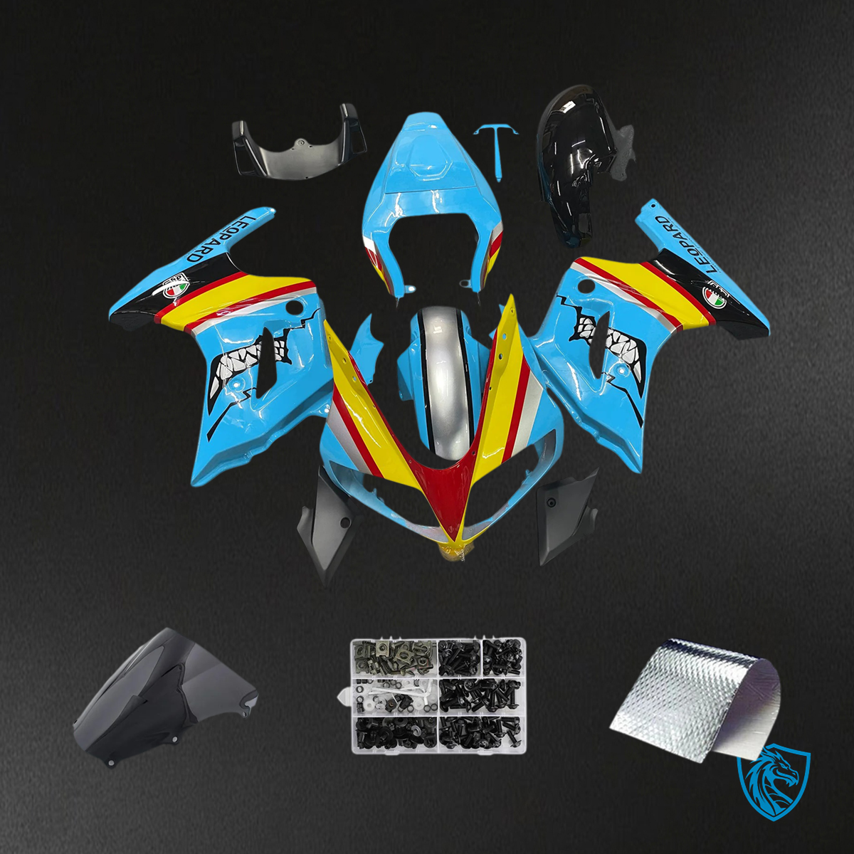 Suzuki SV650 (2003-2013) Blue & Yellow - Fairing Kit